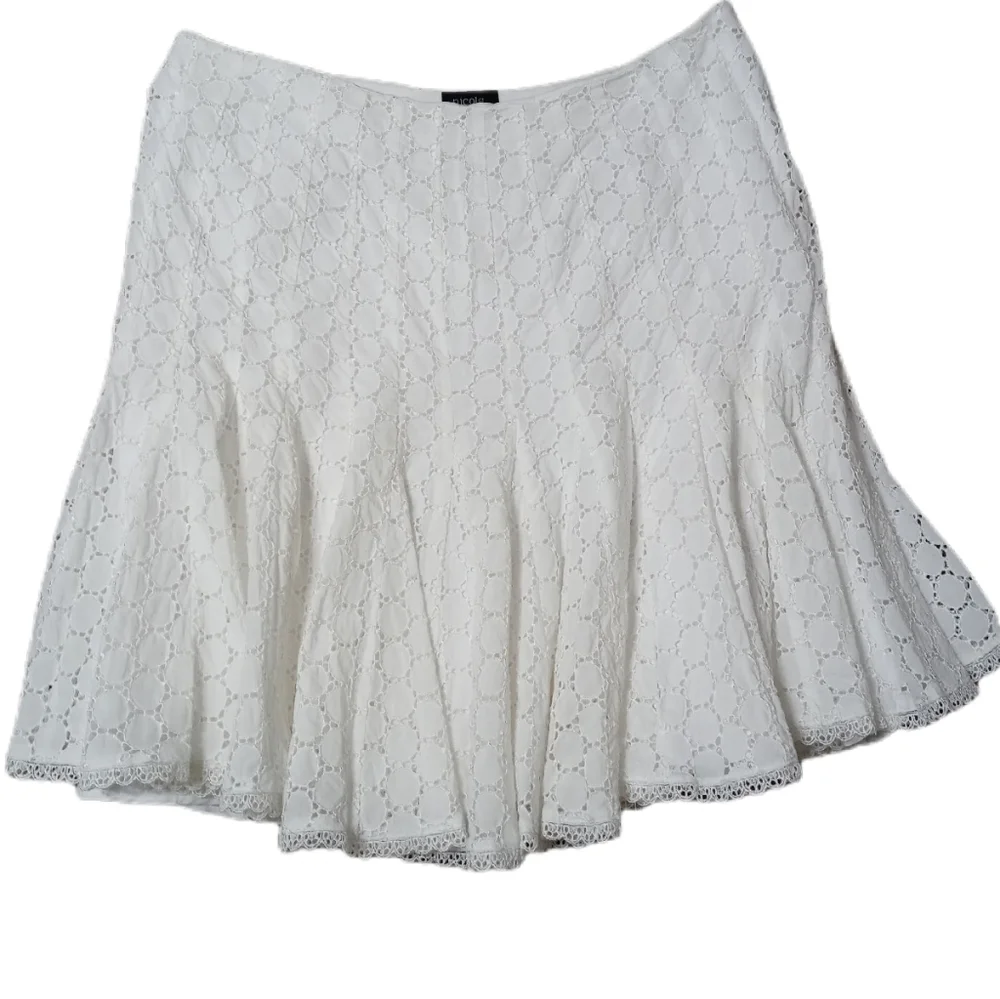 VTG Vintage Eyelet Skirt-White